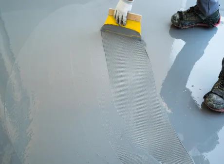 Spachtelböden und Fußbodenheizung