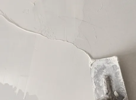 Wandspachtel- Scheibenputz, Industrieboden